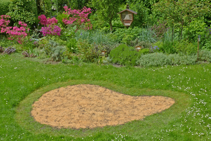 Leicht mit Sägespänen abstreuen